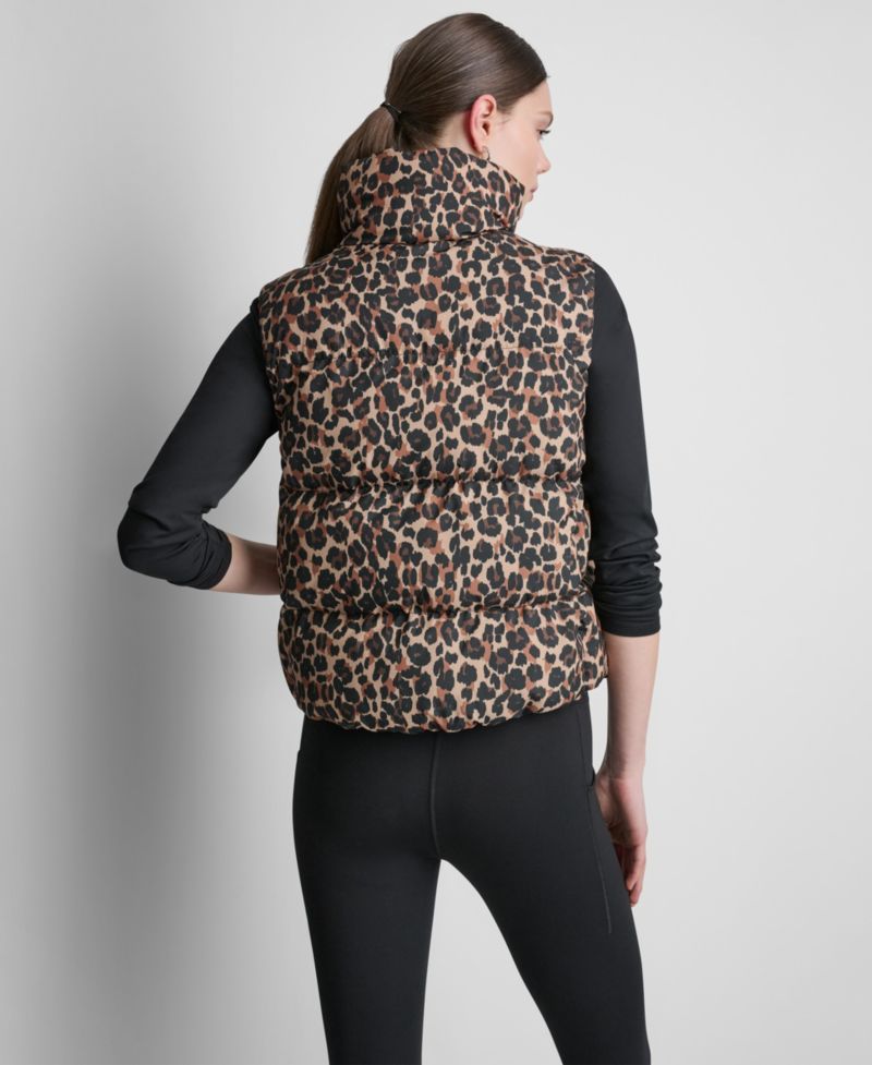 Women's Puffer Animal-Print Vest