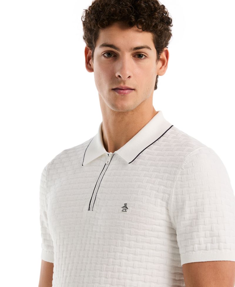 Men's Links Stitch Slim-Fit Polo Shirt