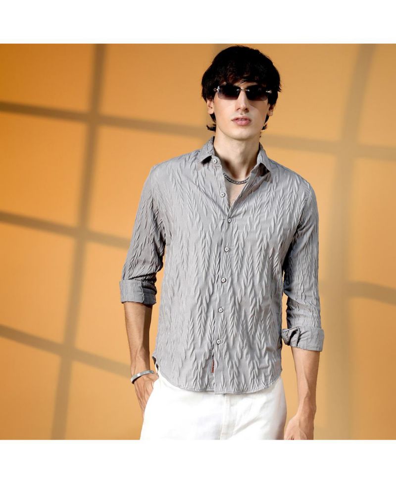 Men's Grain-Textured Shirt