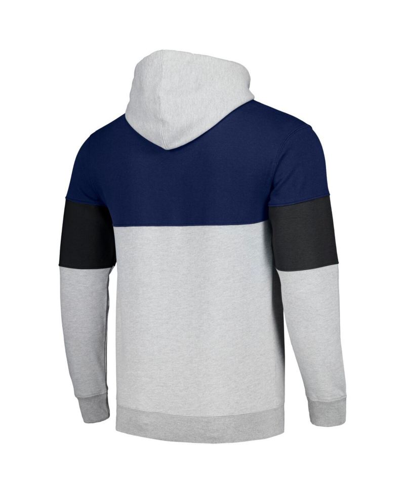 Men's Navy, Black Dallas Mavericks Big and Tall Pullover Hoodie