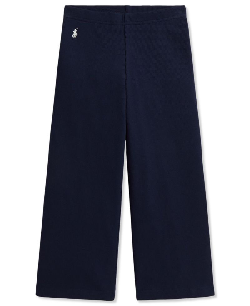 Girls' 2T-6X Ribbed Wide-Leg Pants