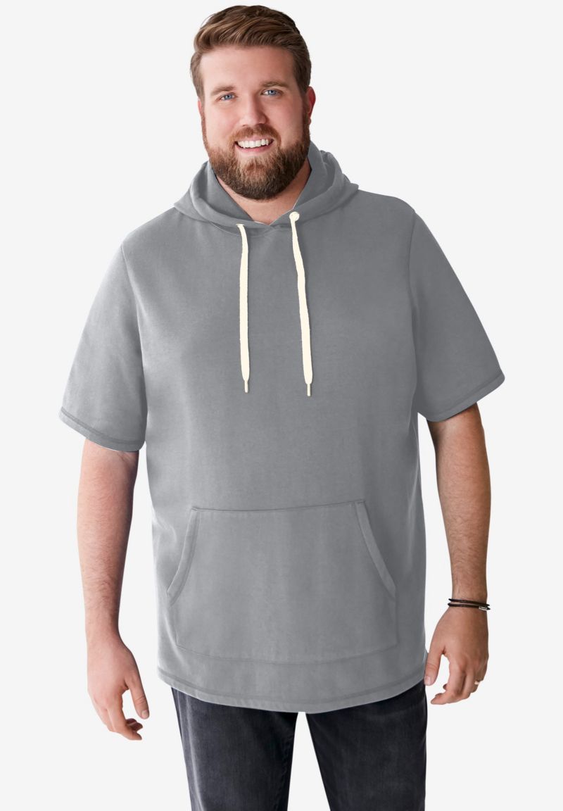 Big & Tall by KingSize by KingSize Short-Sleeve Hoodie