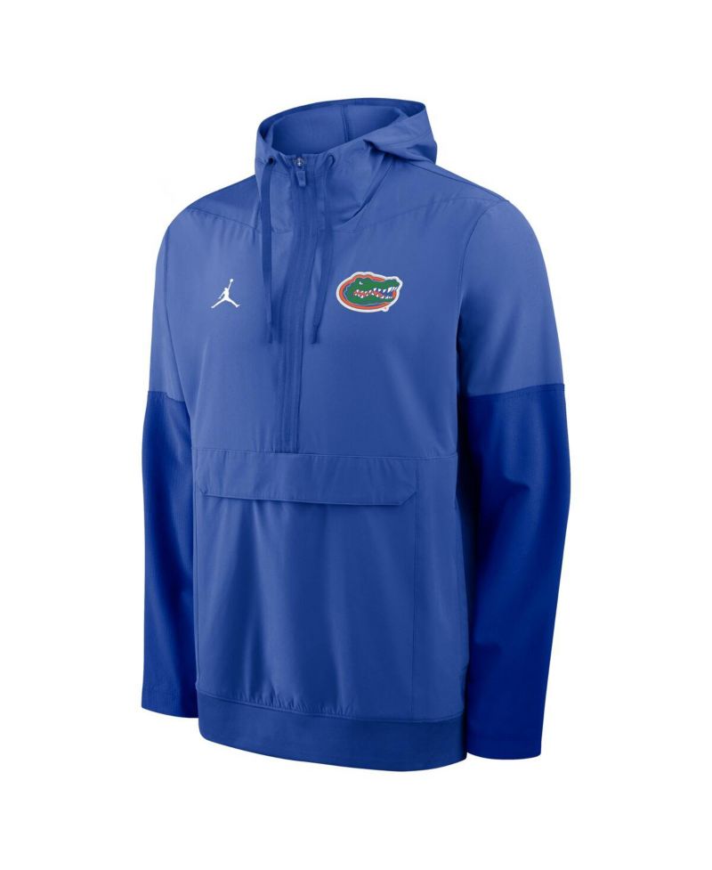 Men's Royal Florida Gators Anorak Half-Zip Hoodie Jacket