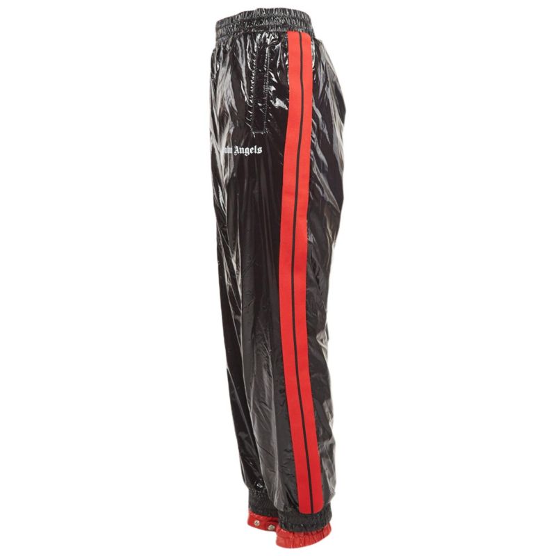 Women's X Palm Angels Black Side Stripe Synthetic Logo Applique Joggers