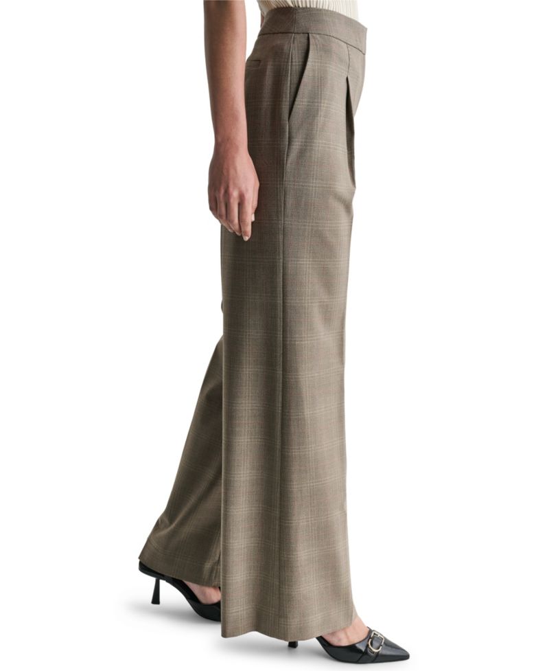 Women's Pleated High-Waisted Wide-Leg Pants