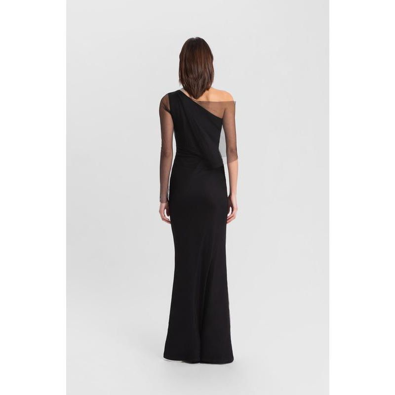 Women's Valeria Mesh-Overlay Sleeveless Evening Dress