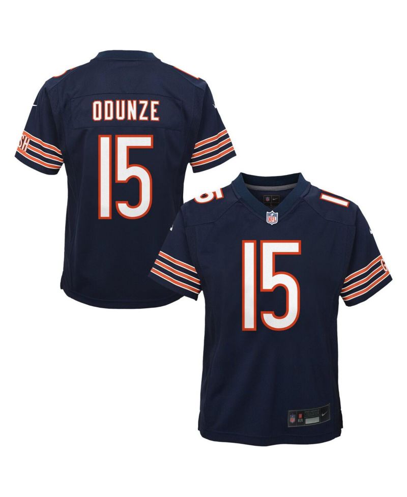 Big Boys and Girls Rome Odunze Navy Chicago Bears Team Game Jersey