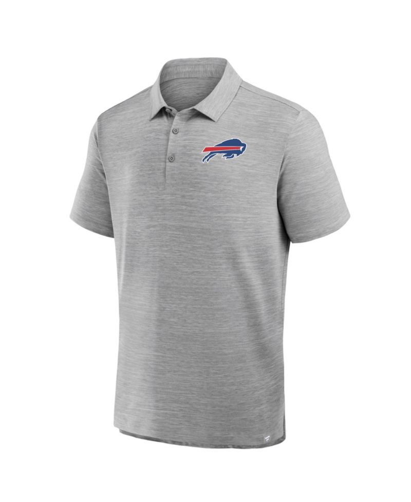 Men's Heather Gray Buffalo Bills Clutch Polo Shirt