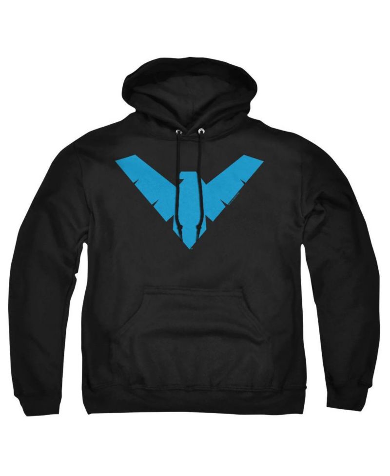 Men's Nightwing Symbol Graphic Pull-Over Hoodie