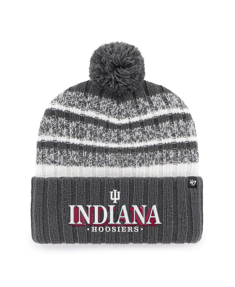 Men's Charcoal Indiana Hoosiers Tavern Cuffed Knit Hat
