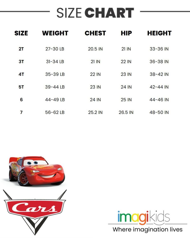 Big Boys Pixar Lightning McQueen Zip Up Winter Coat Puffer Jacket