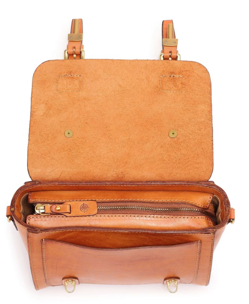 Ficus Mini Leather Satchel Bag