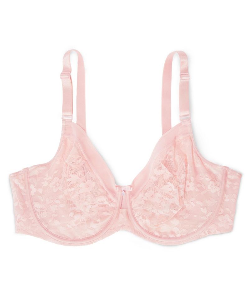 Women's No Show Lace Unlined Underwire Bra