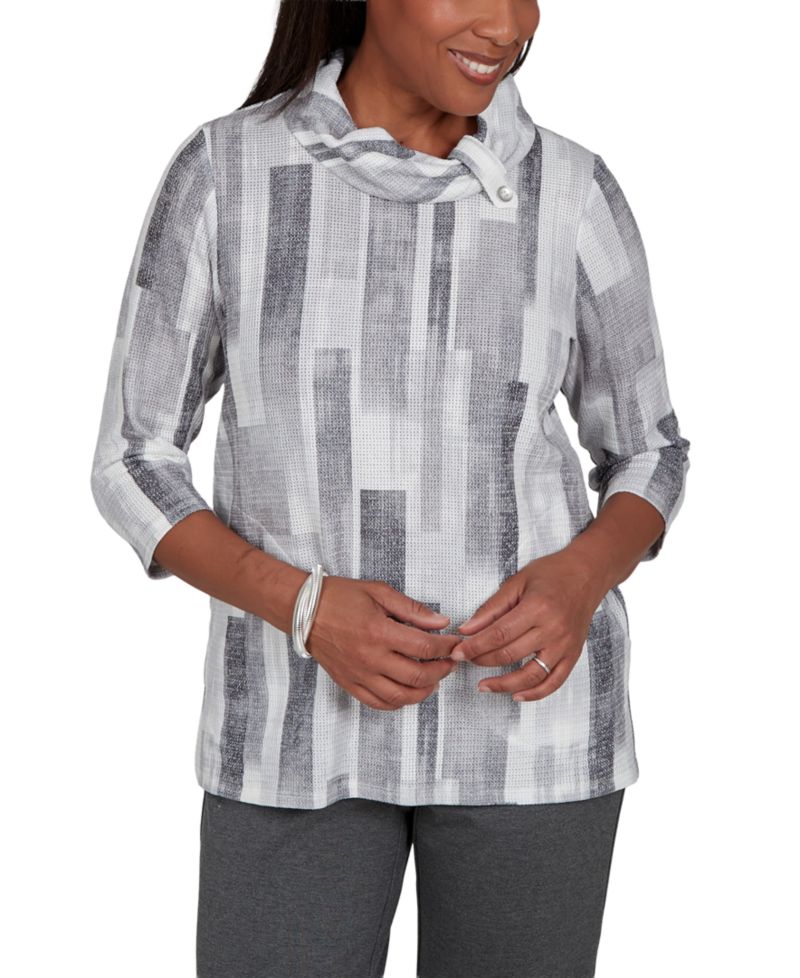 Petite Cowl Neck 3/4-Sleeve Tunic