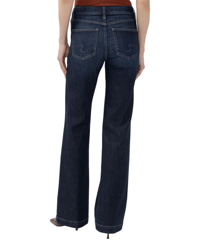 Women's Avery Mid-Rise Wide-Leg Denim Trouser