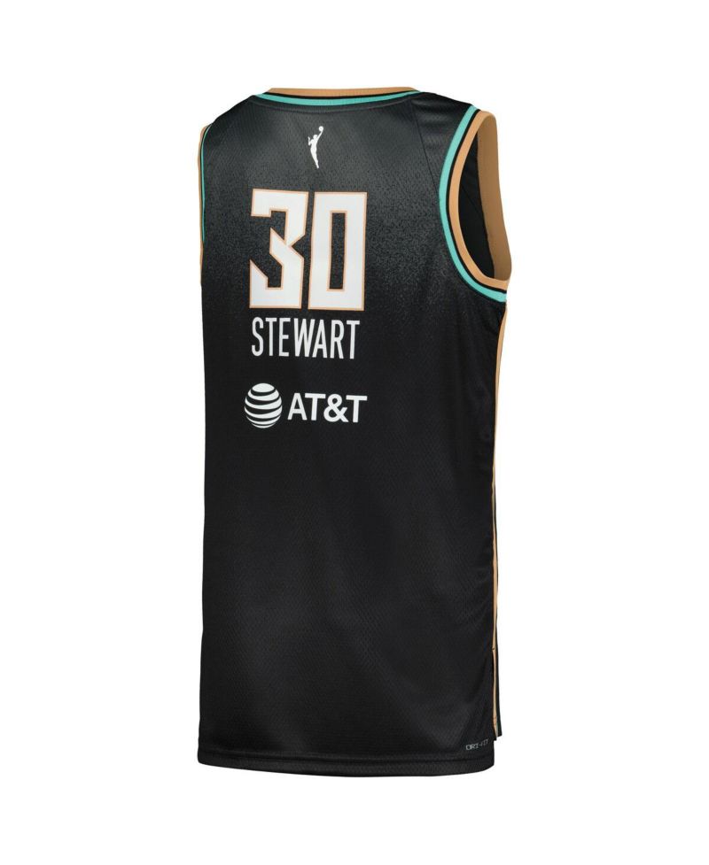 Women's Breanna Stewart Black New York Liberty Explorer Edition Victory Jersey