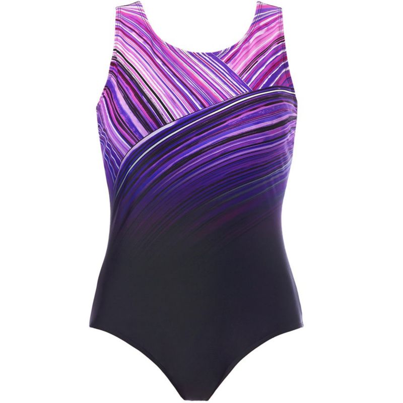 Women's Chlorine Resistant High Neck One Piece Swimsuit
