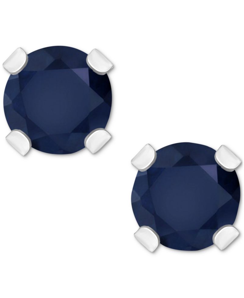 Aquamarine (1/5 ct. t.w.) Solitaire Stud Earrings in 14k Gold (Also in Sapphire, Emerald & Ruby)