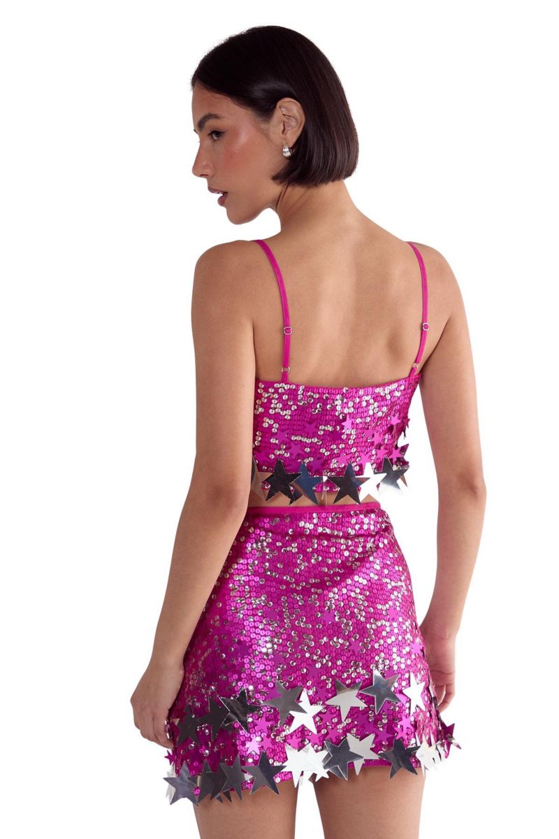Women's Limited Embellished Star Trim Mini Skirt