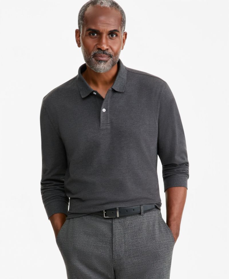 Men's Solid Stretch Polo Shirt