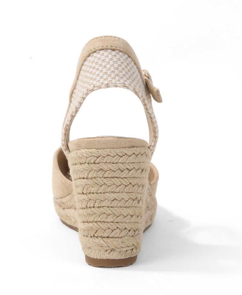Women's Marlene Jute-Wrapped Closed Toe Espadrille Wedges