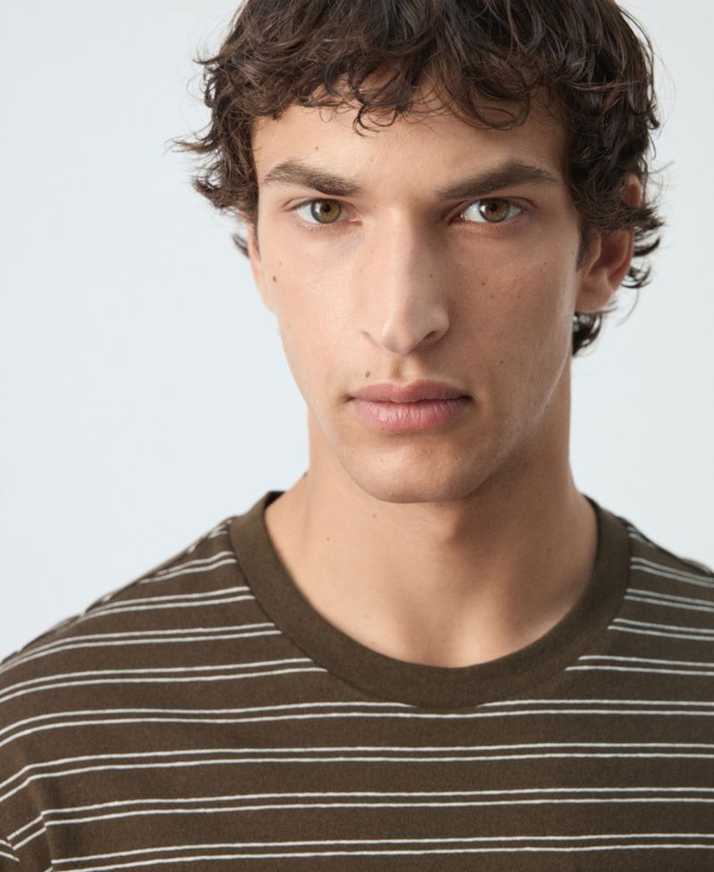 Men's Regular-Fit Cotton-Linen Blend T-Shirt