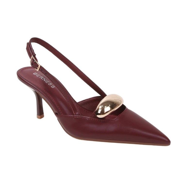 Women's Eltha Slingback Heels with Metallic Dome Accent
