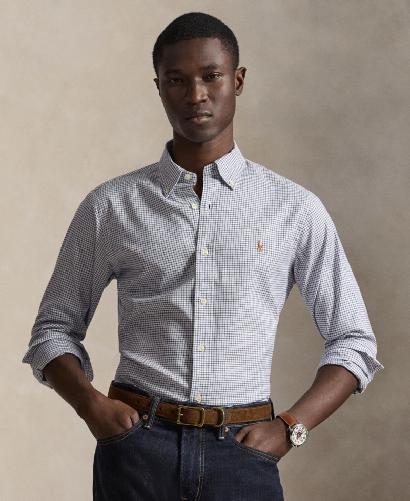 Men's Big & Tall Stripe Soft Cotton Shirt