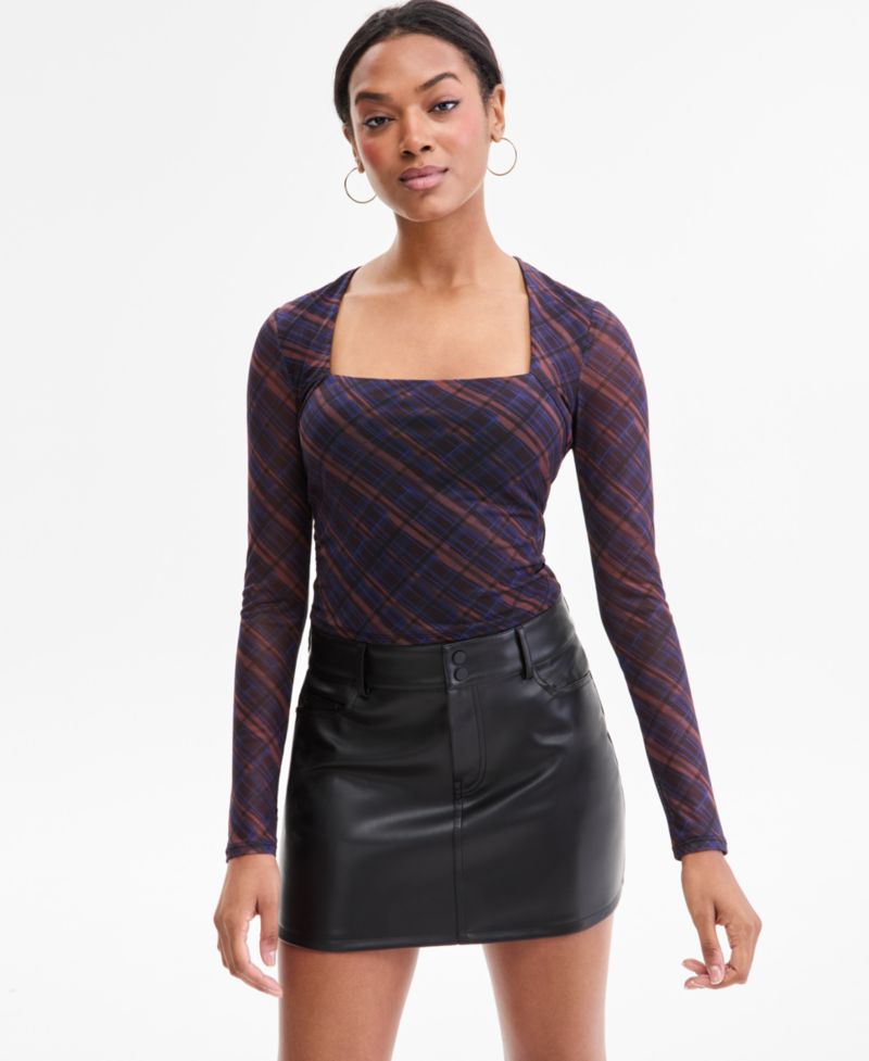 Women's Square-Neck Cropped Top