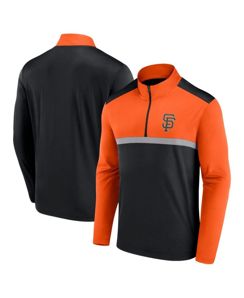 Men's Black San Francisco Giants Unstoppable Quarter-Zip Top