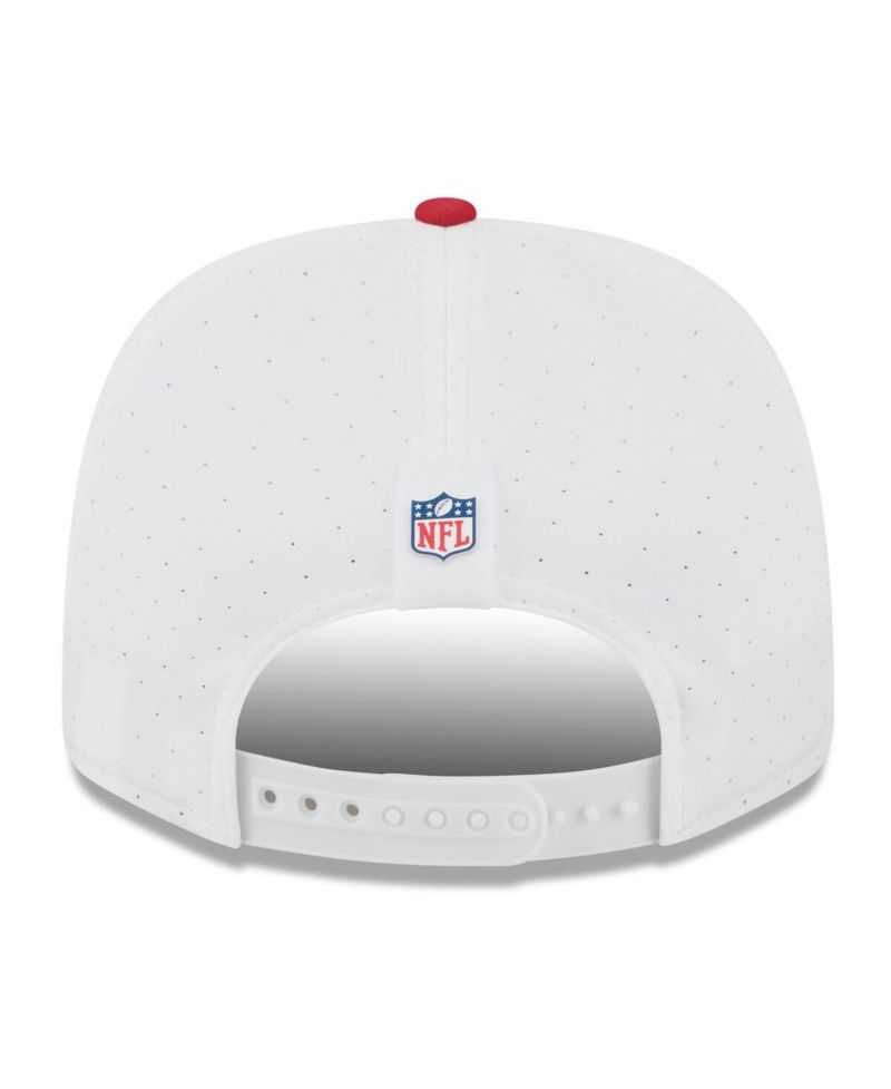Men's White/Scarlet San Francisco 49ers 2025 NFL Training Camp 9SEVENTY Adjustable Hat