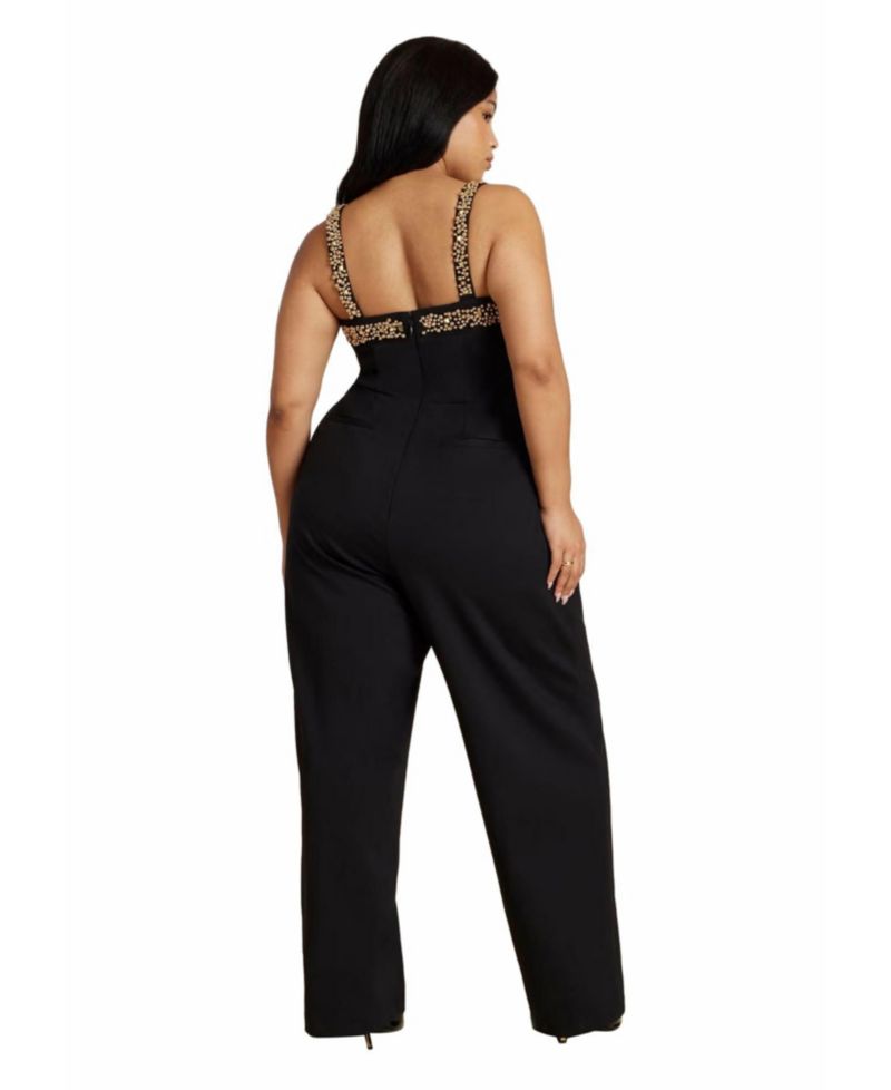 Women's Metal Drama Jumpsuit