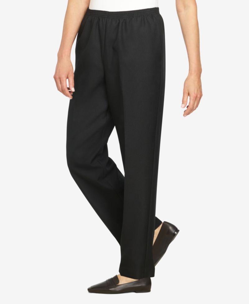 Plus Size Classic Pull-On Straight-Leg Average Length Pants