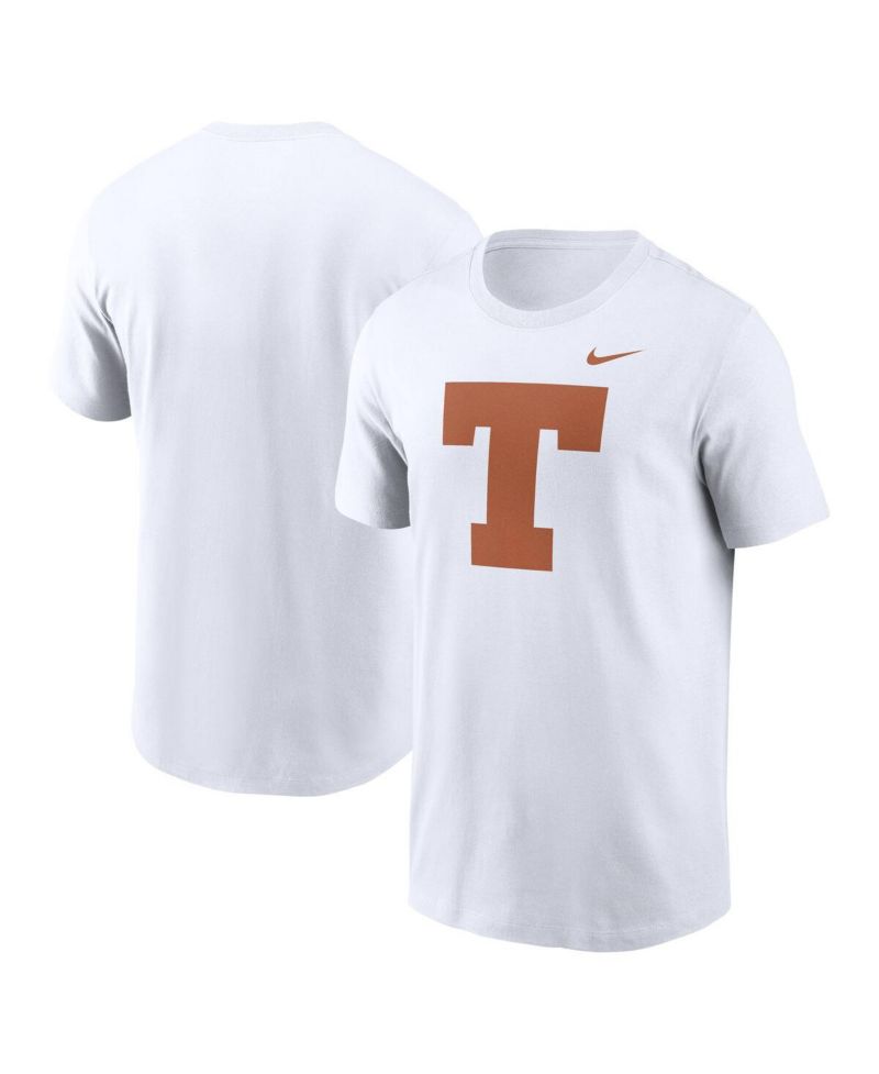 Men's White Texas Longhorns Baseball Logo T-Shirt