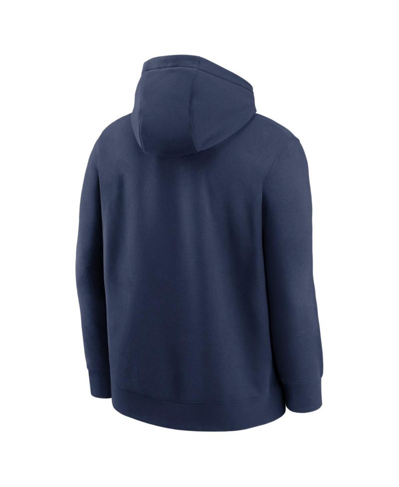 Men's Navy New York Yankees Cooperstown Collection Wordmark Club Hoodie