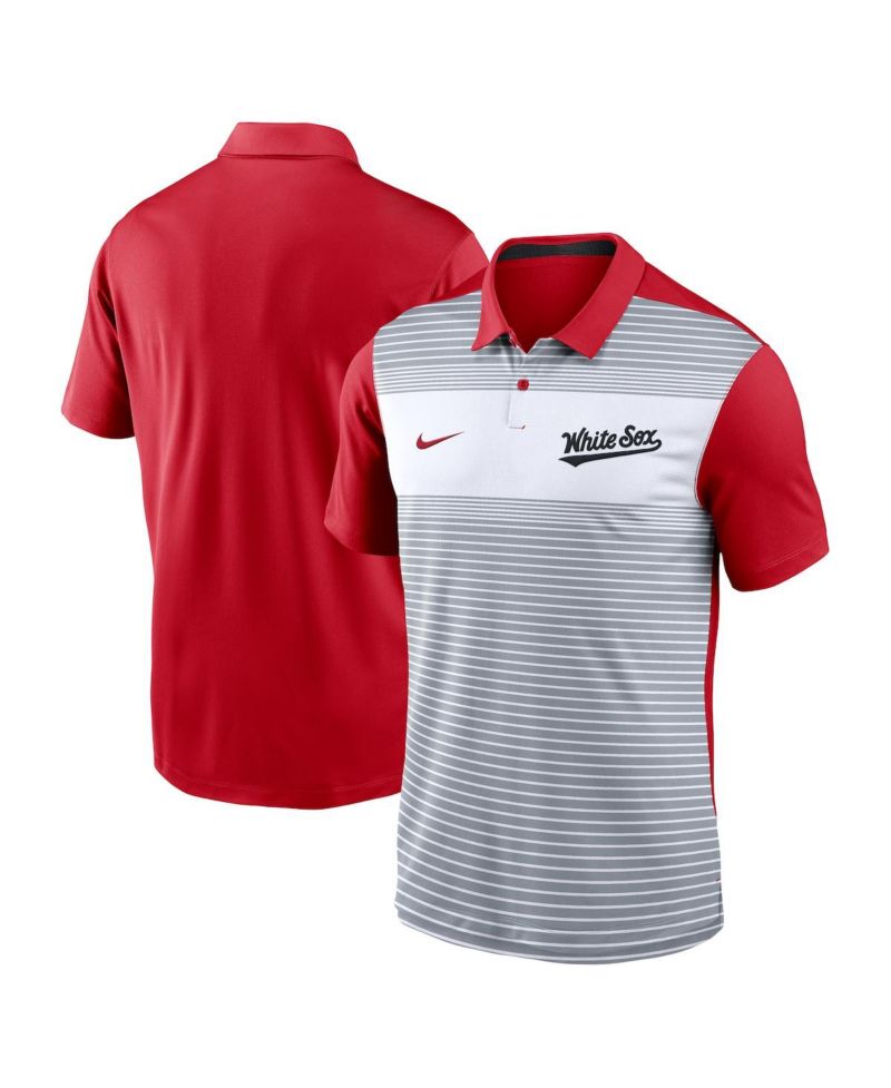Men's White/Red Chicago White Sox 2025 City Connect Fashion Legacy Icon Vapor Performance Polo Shirt
