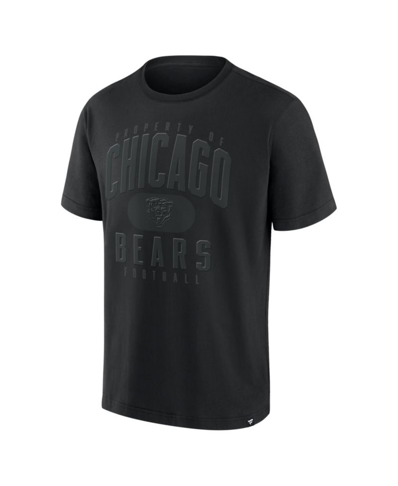 Men's Black Chicago Bears Black Out Heavyweight T-Shirt