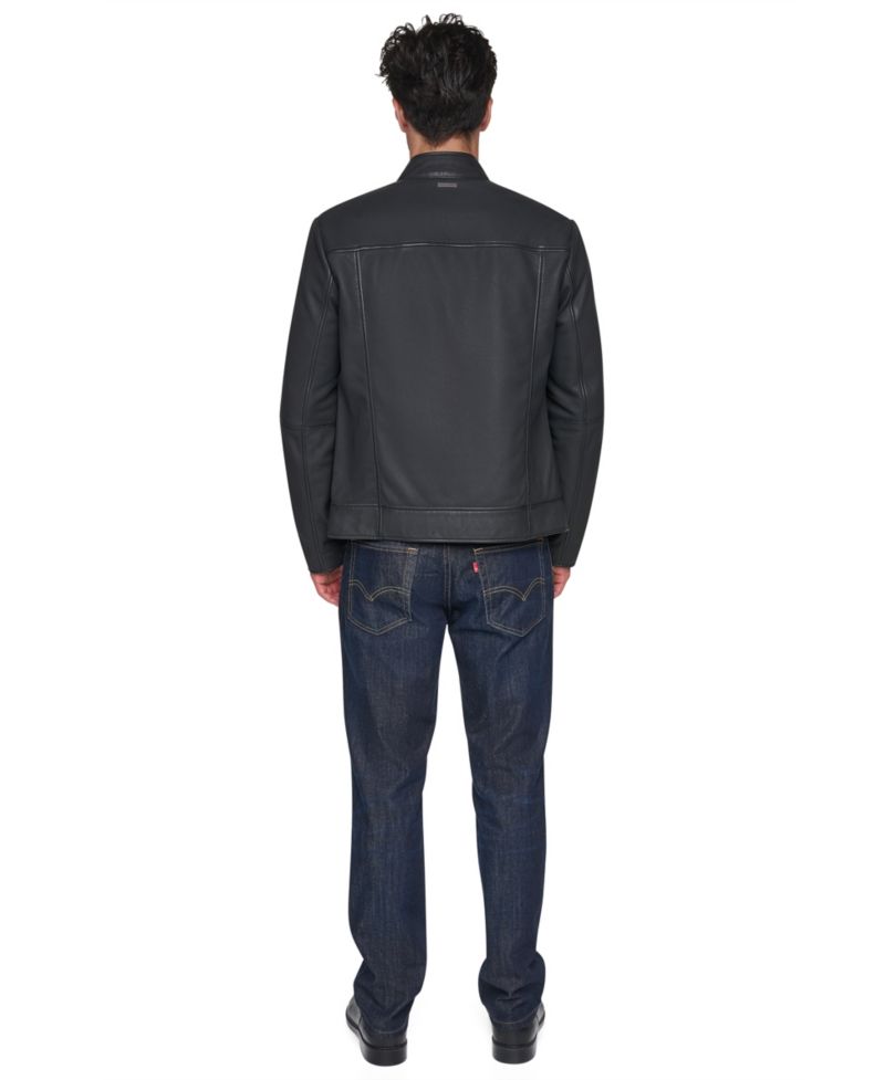 Men's Sueded Finish Zip Chest Jacket