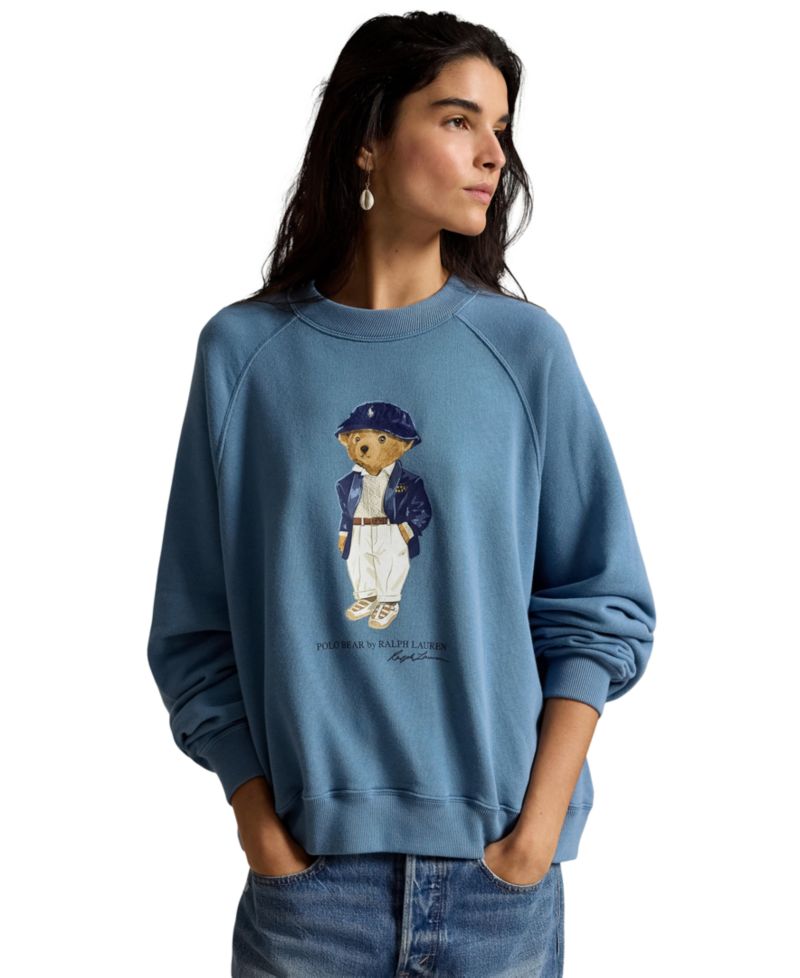Женская толстовка Polo Bear с круглым вырезом горловины