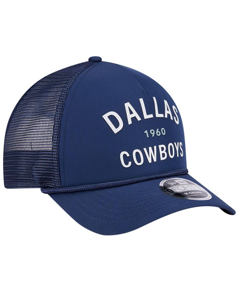 Men's Navy Dallas Cowboys Active Minimalist M-Crown A-Frame 9FORTY Adjustable Hat