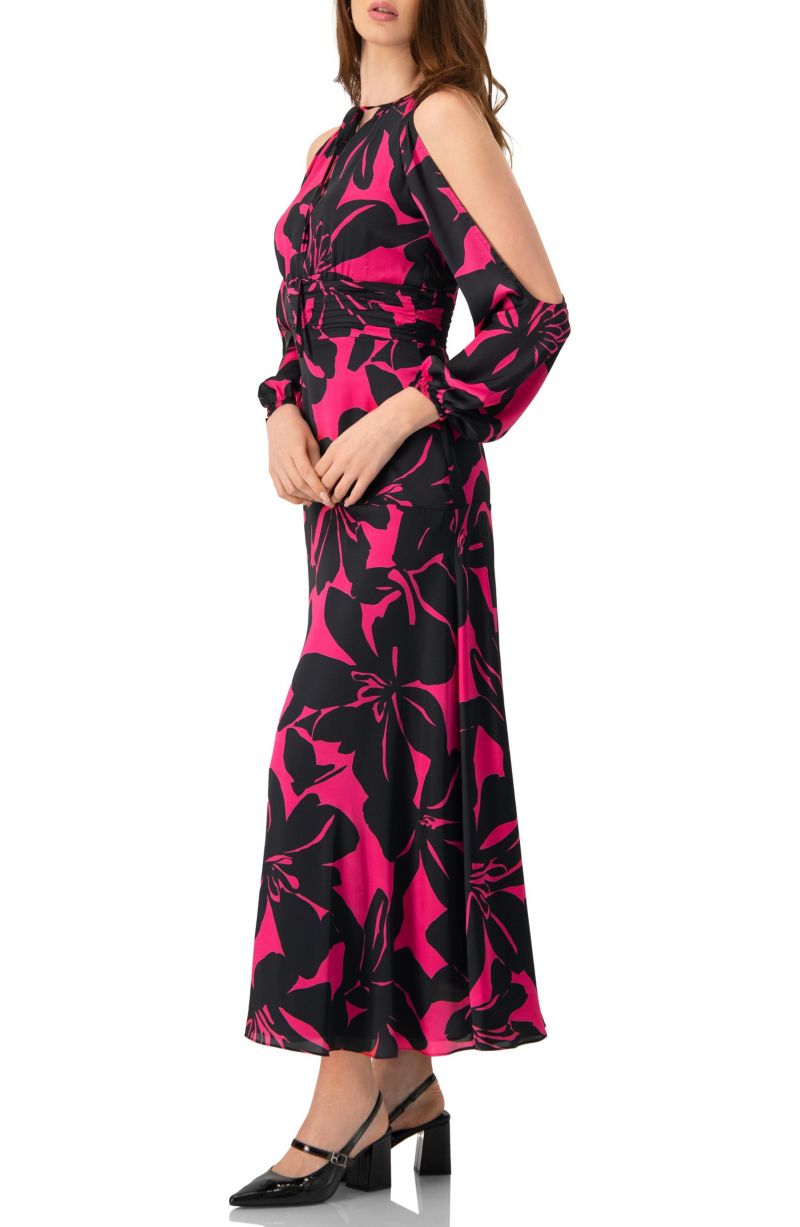 Women's Off-Shoulder Long Sleeve Maxi Dress