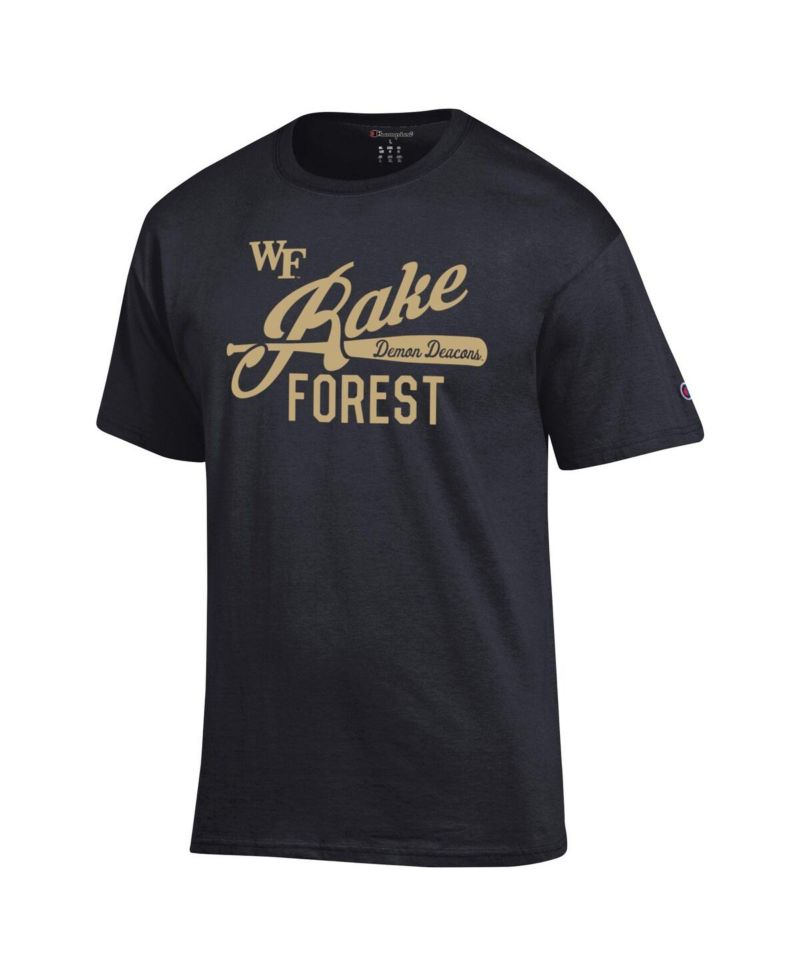 Men's Black Wake Forest Demon Deacons Rake Forest T-Shirt