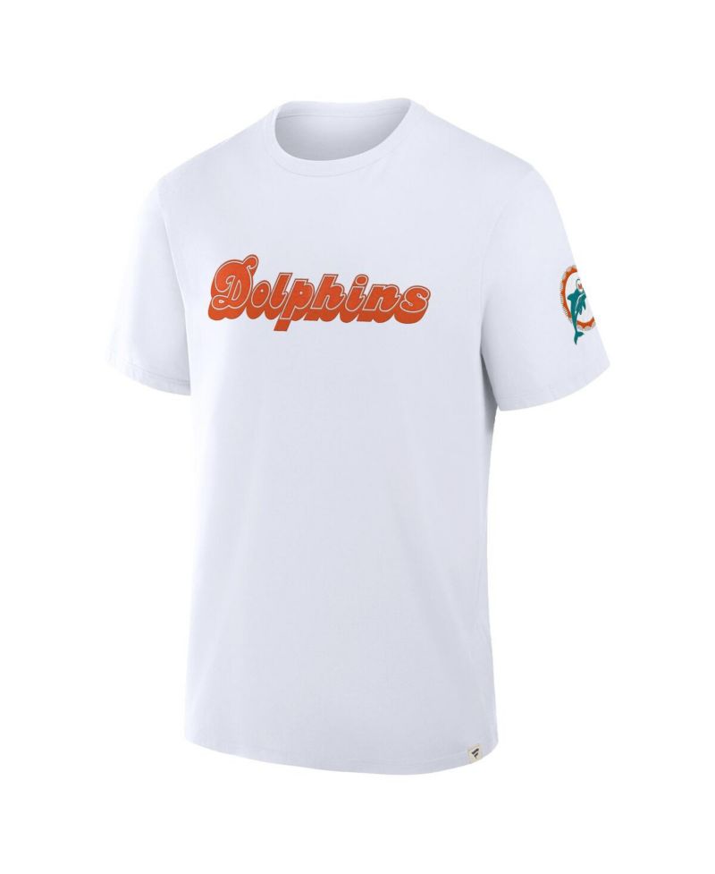 Men's White Miami Dolphins Elevated Classic Legacy T-Shirt