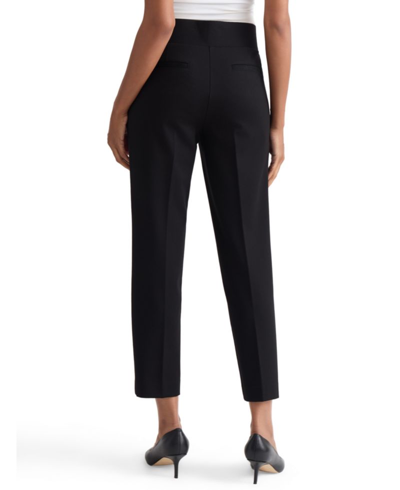 Women's High-Rise Pull-On Straight Pants