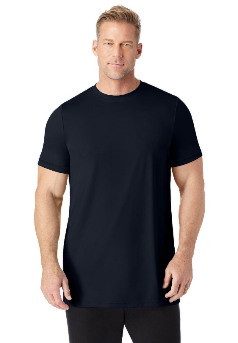 Men's No Sweat Longer-Length Short Sleeve Crewneck Tee