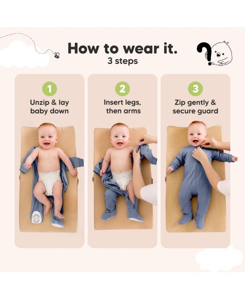 Soothe Sleep N' Play Footed Pajama, 2-Pack Cotton Baby Sleepers 0-9 Months, Soft Newborn Sleepers with Mitten Cuffs