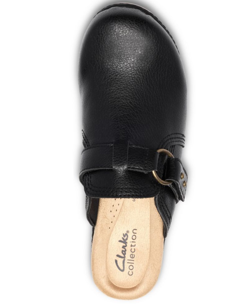 Women's Paizlee Ali Leather Block Heel Mule Clogs