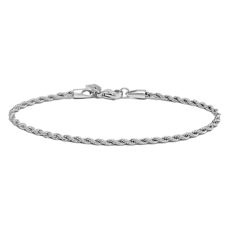 Rope Bracelet - 3mm - Silver