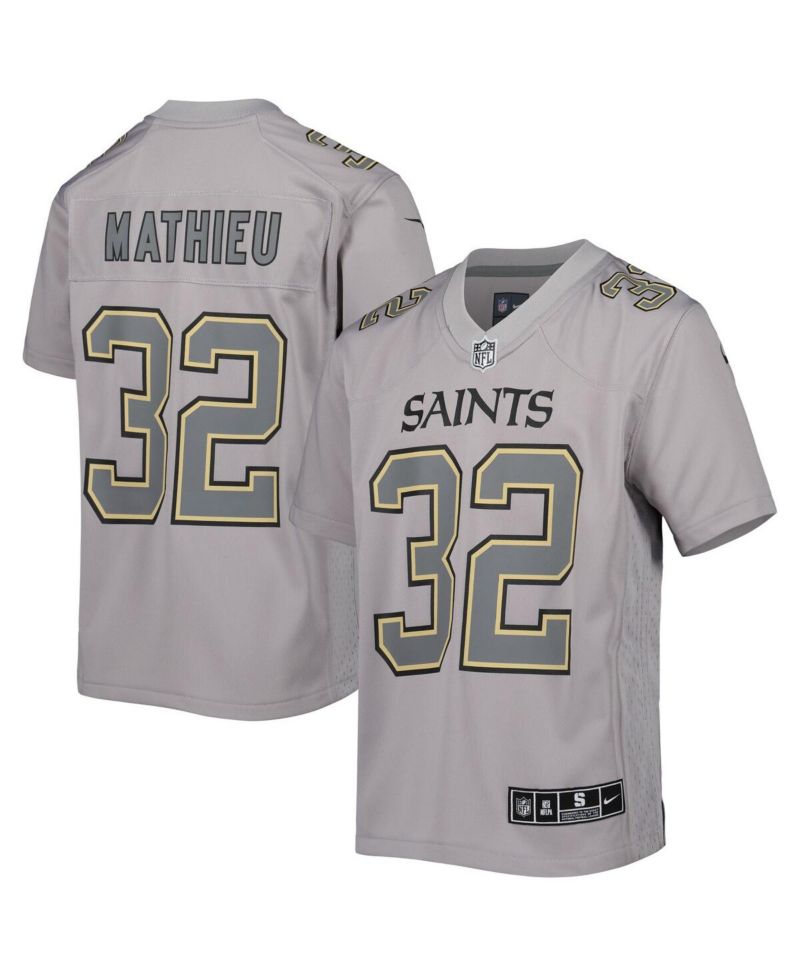 Big Boys and Girls Tyrann Mathieu Gray New Orleans Saints Atmosphere Game Jersey
