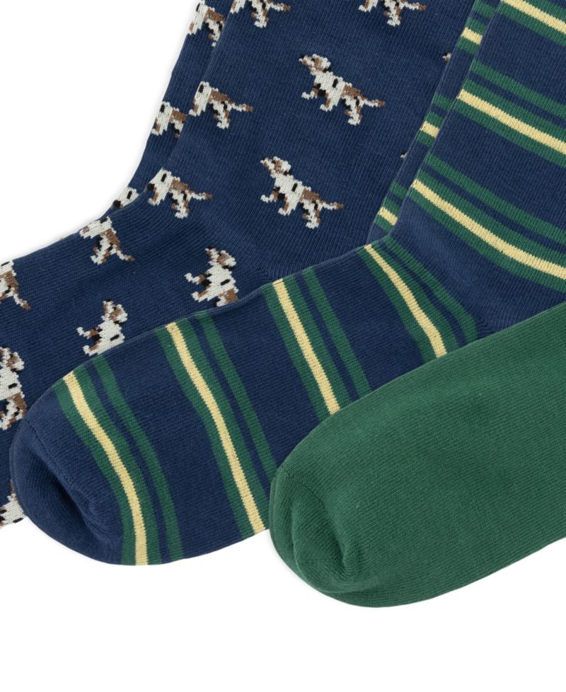 Boys' 4-11 Flag RL67 Socks, 3-Pack